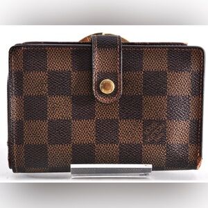 Louis Vuitton Damier Ebene French Purse Wallet EUC